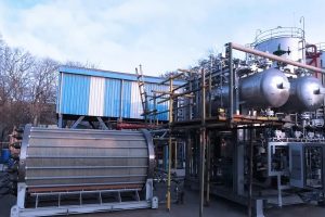 High-pressure alkaline electrolyser manufactured at L&T Electrolysers Ltd’s facility in Hazira, Gujarat